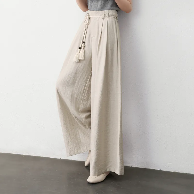 HIPPIEMISS Casual Pants Women's Hemp-5