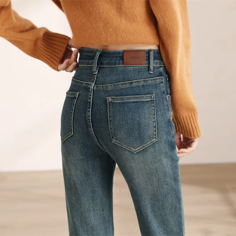 HIPPIEMISS Jeans Women's Vintage Green-4
