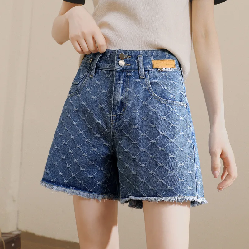 HIPPIEMISS Denim Shorts Women's Blue-2