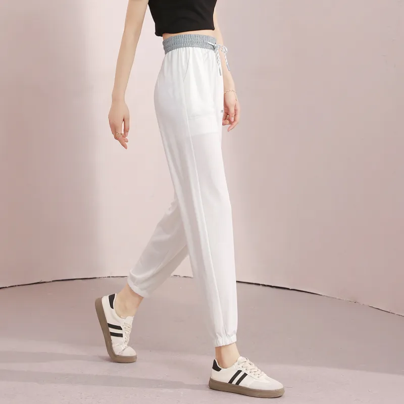 HIPPIEMISS Casual Pants Women's White-4
