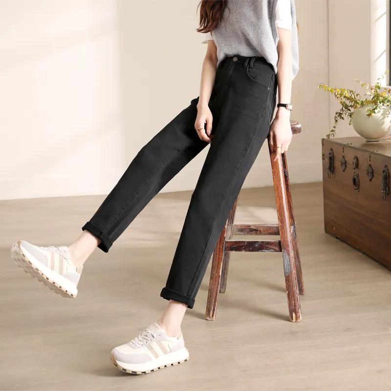 HIPPIEMISS Jeans Women's Black Gray Color-5