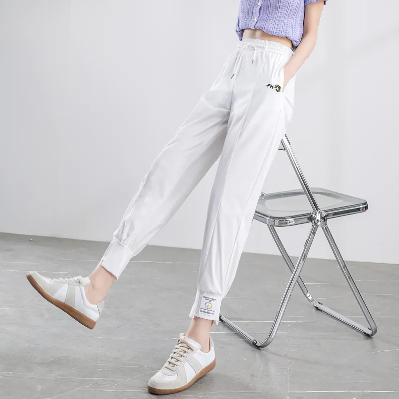 HIPPIEMISS Casual Pants Women's White-6