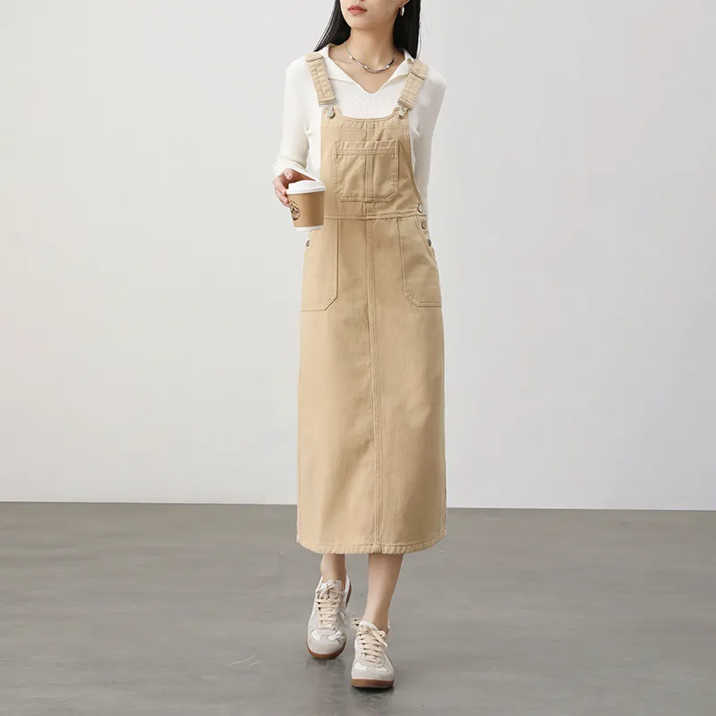 HIPPIEMISS Slip Dress Women's Khaki-4