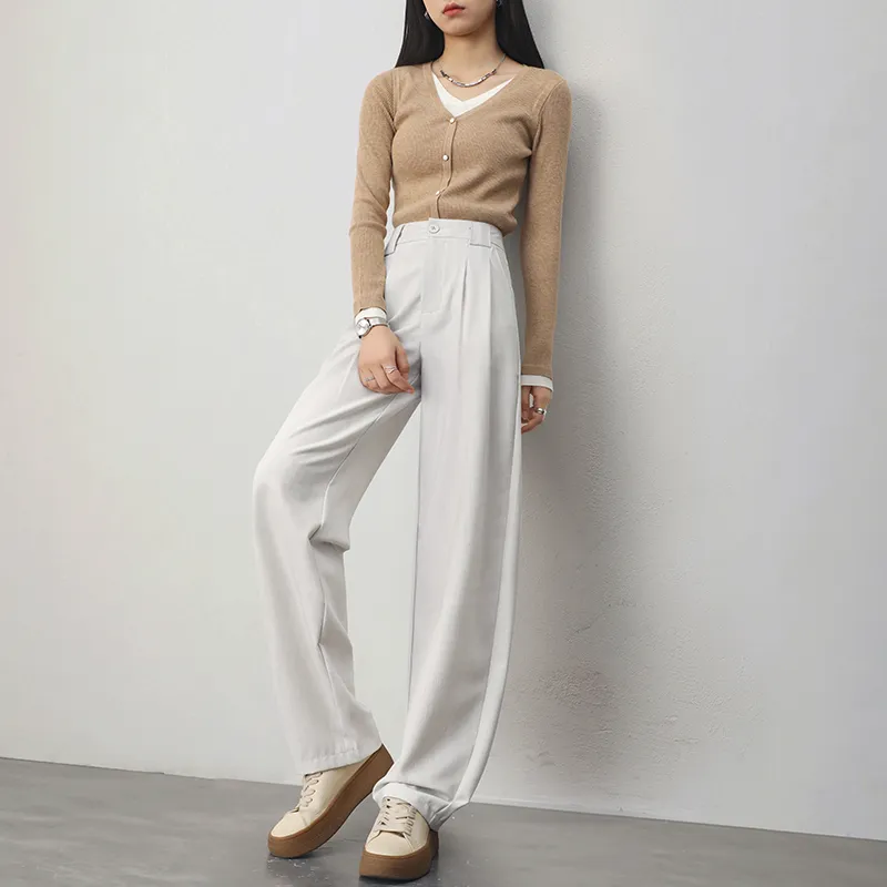 HIPPIEMISS Casual Pants Women's Greige-5