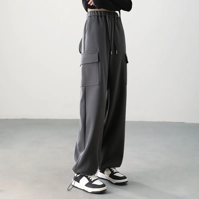 HIPPIEMISS Cargo Pants Women's Gray-2