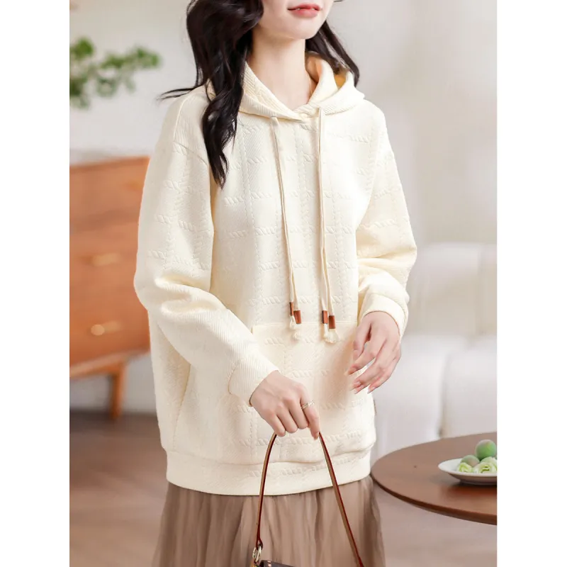 HIPPIEMISS Sweatshirts Women's Apricot-2