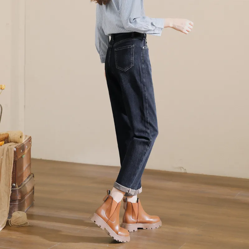 HIPPIEMISS Jeans Women's Black Blue-8
