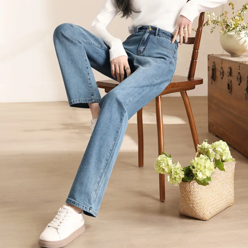HIPPIEMISS Jeans Women's Vintage Light Blue-5