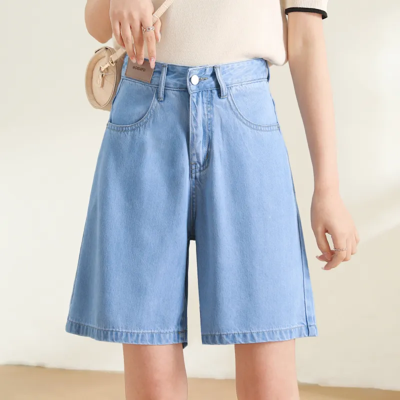 HIPPIEMISS Denim Shorts Women's Light Blue-4