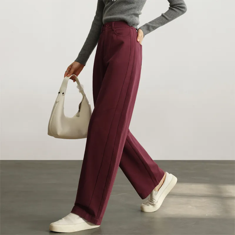 HIPPIEMISS Jeans Women's Dark Reddish Purple-3
