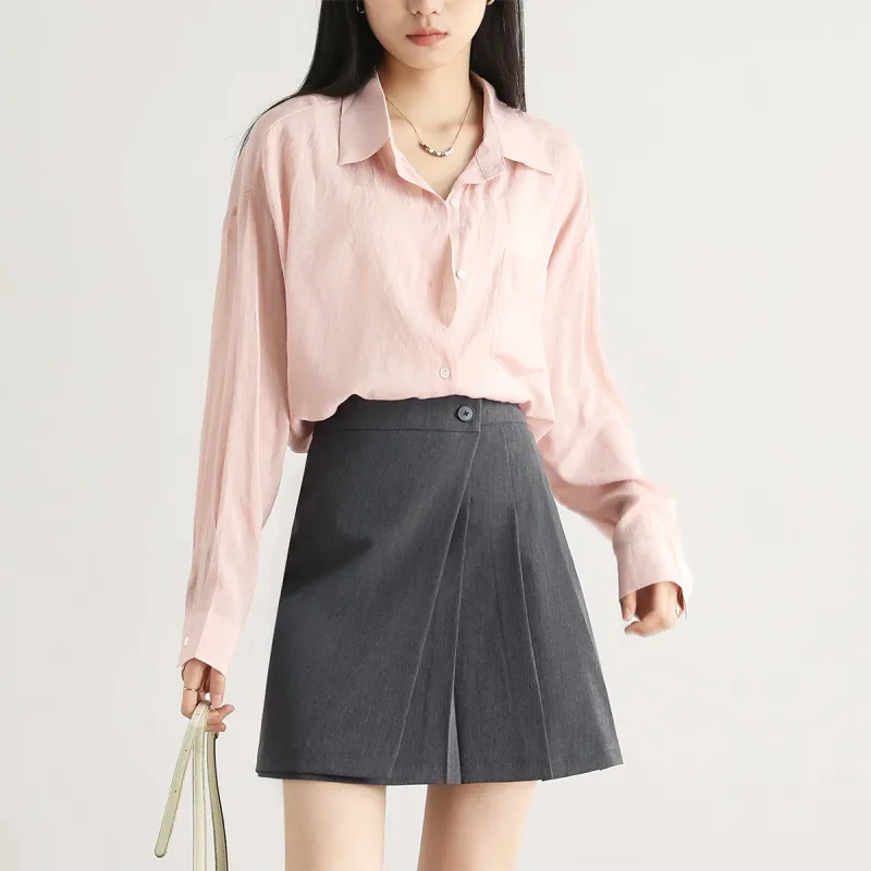 HIPPIEMISS Casual Short Skirts Women's Dark Gray-4