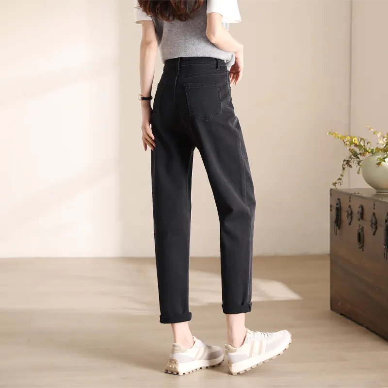 HIPPIEMISS Jeans Women's Black Gray Color-4