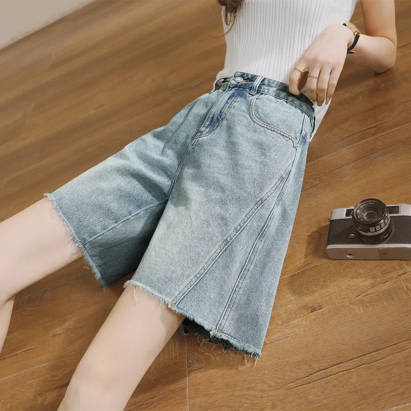 HIPPIEMISS Denim Shorts Women's Vintage Blue-8