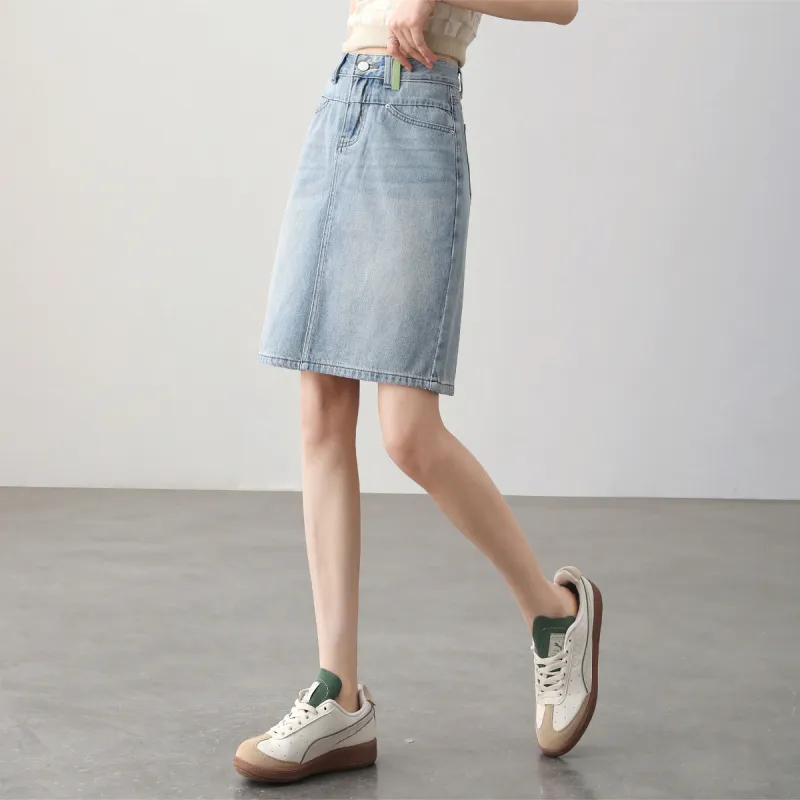HIPPIEMISS Denim Short Skirts Women's Blue-20