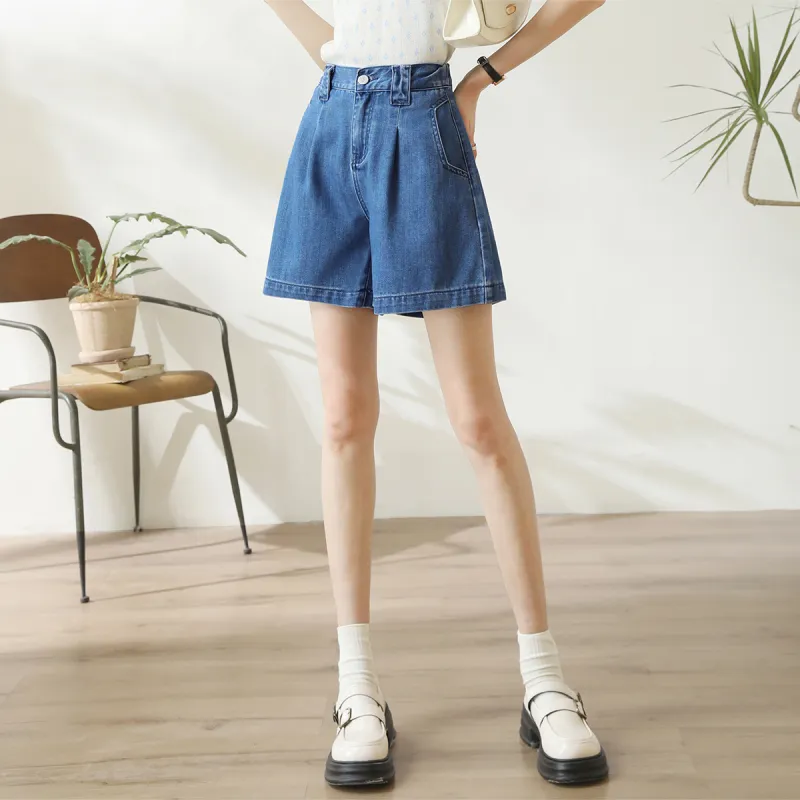 HIPPIEMISS Denim Shorts Women's Dark Blue-2