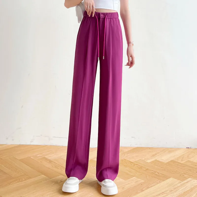 HIPPIEMISS Casual Pants Women's Dragon Fruit-3