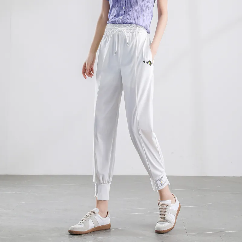 HIPPIEMISS Casual Pants Women's White-2