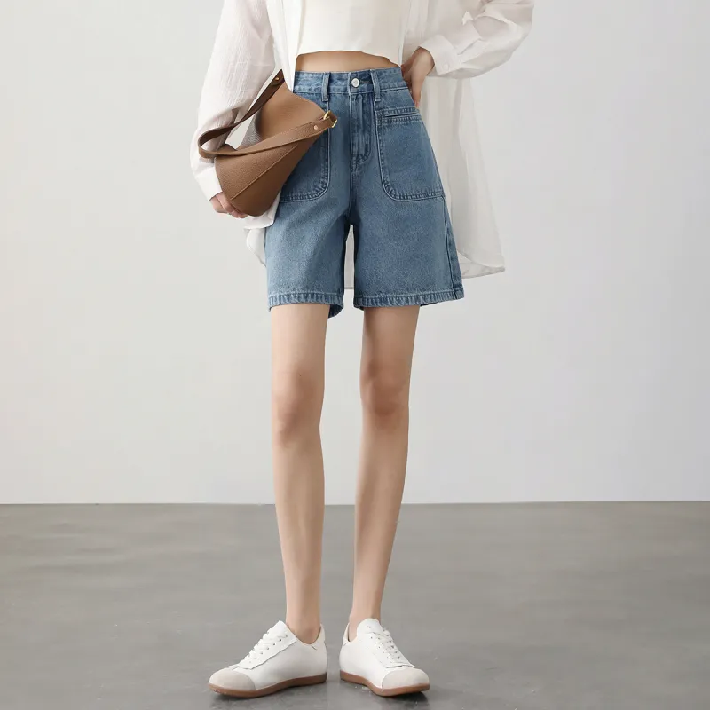 HIPPIEMISS Denim Shorts Women's Pink-11