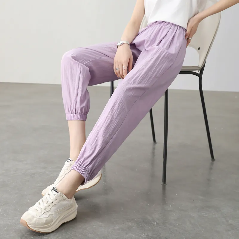 HIPPIEMISS Casual Pants Women's Taro Purple-9