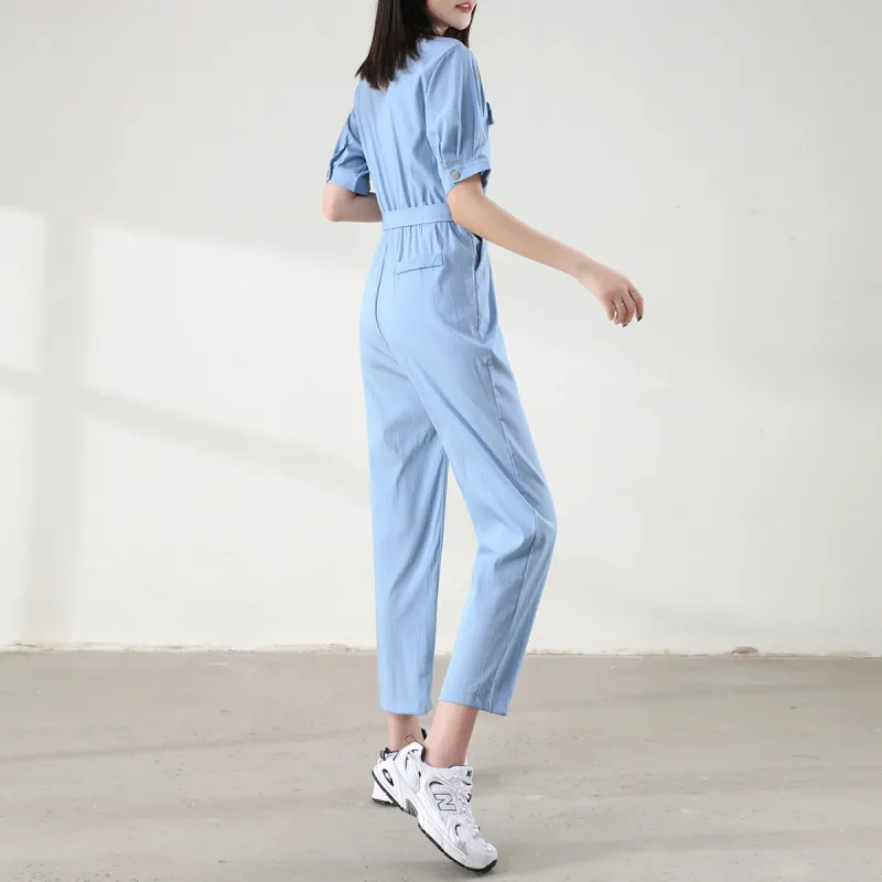 HIPPIEMISS Jumpsuits Women's Light Blue-4