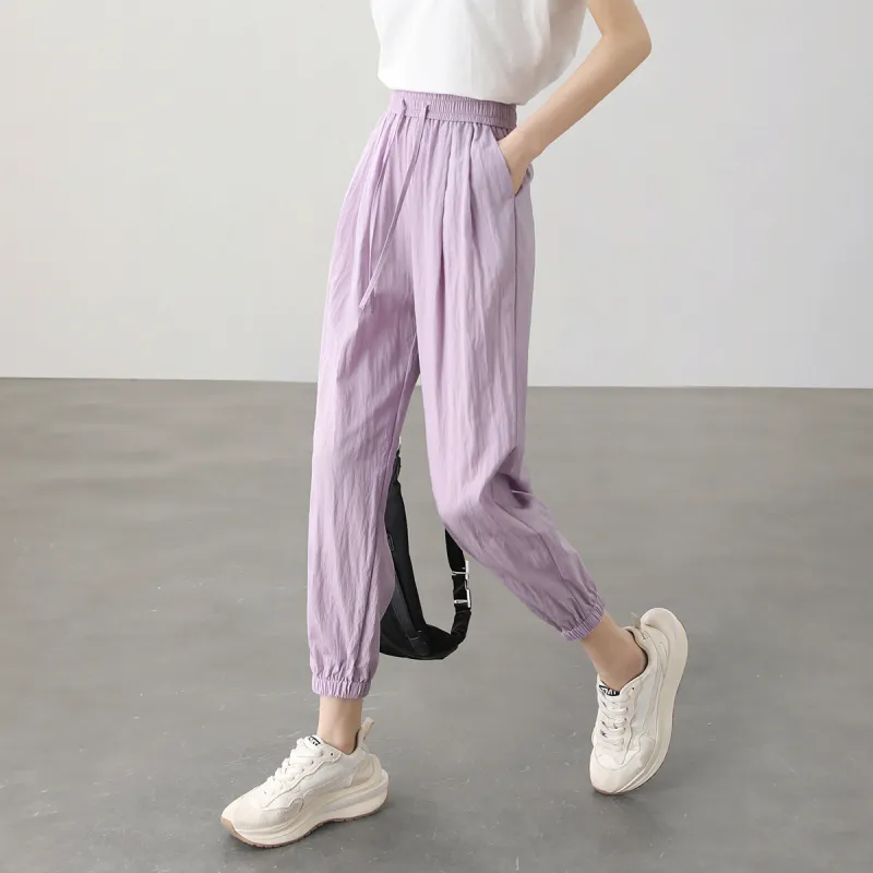 HIPPIEMISS Casual Pants Women's Taro Purple-4