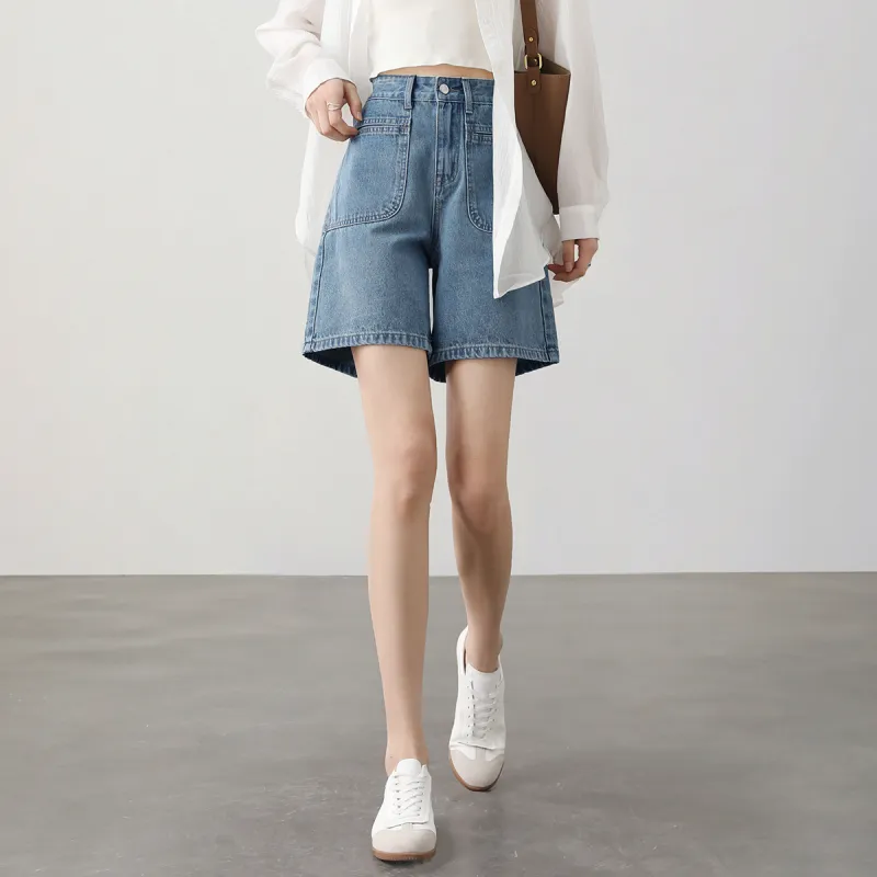 HIPPIEMISS Denim Shorts Women's Pink-12