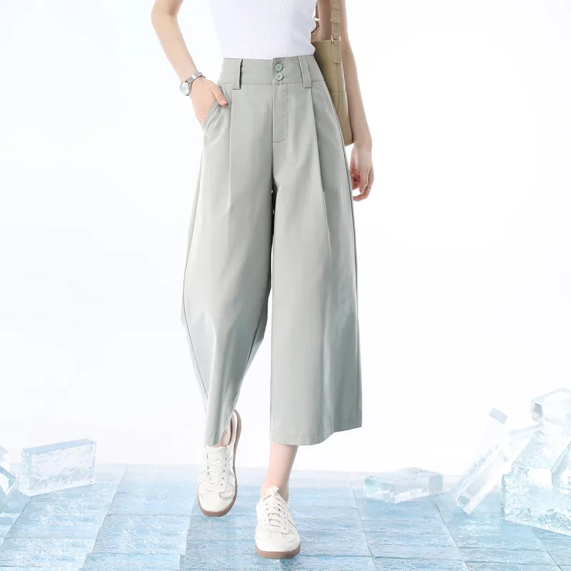 HIPPIEMISS Casual Pants Women's Pea Green-2