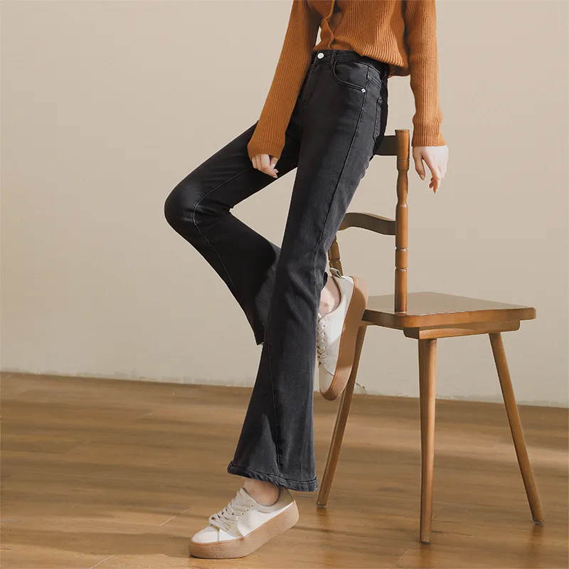 HIPPIEMISS Jeans Women's Black Gray Color-4