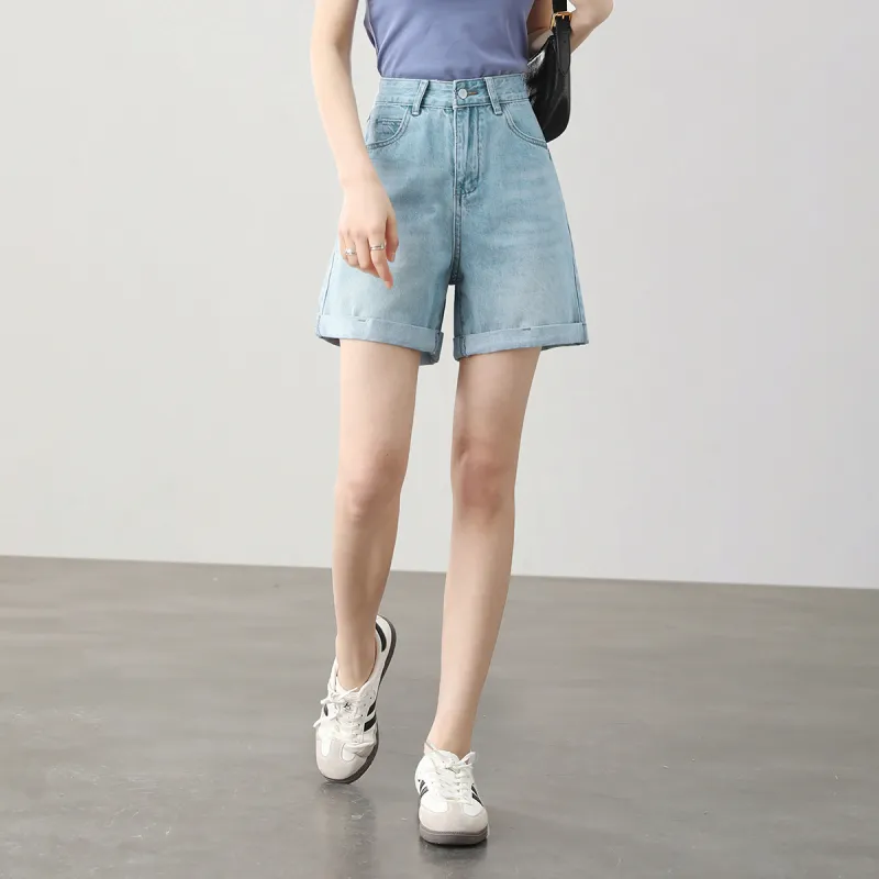 HIPPIEMISS Denim Shorts Women's Lake Green-2