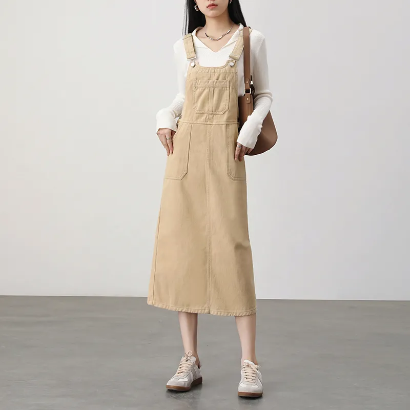 HIPPIEMISS Slip Dress Women's Khaki-3
