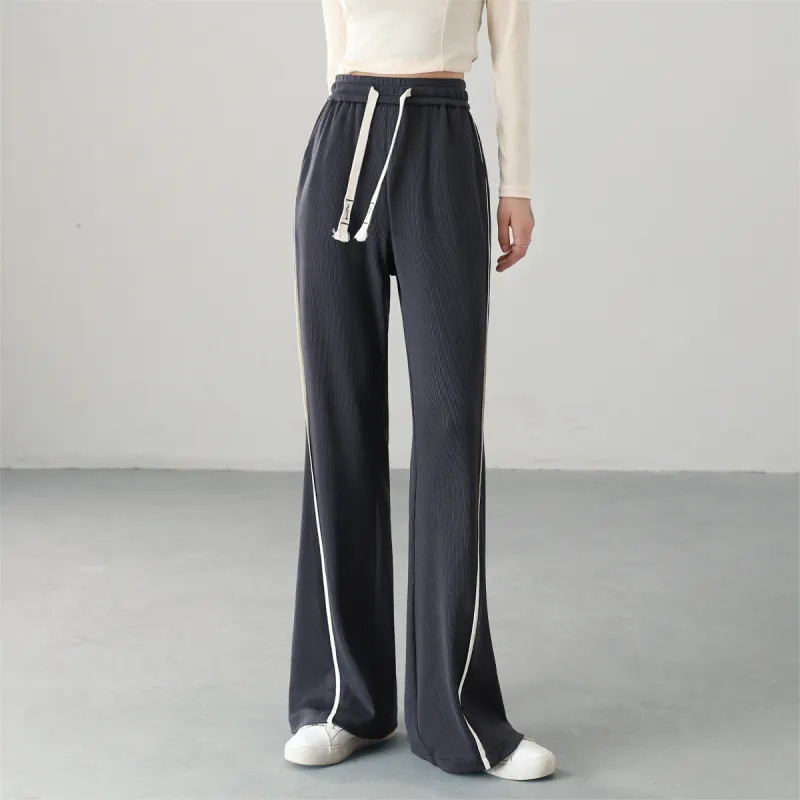 HIPPIEMISS Casual Pants Women's Gray-3