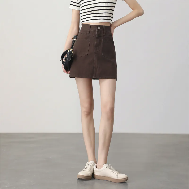 HIPPIEMISS Denim Short Skirts Women's-5