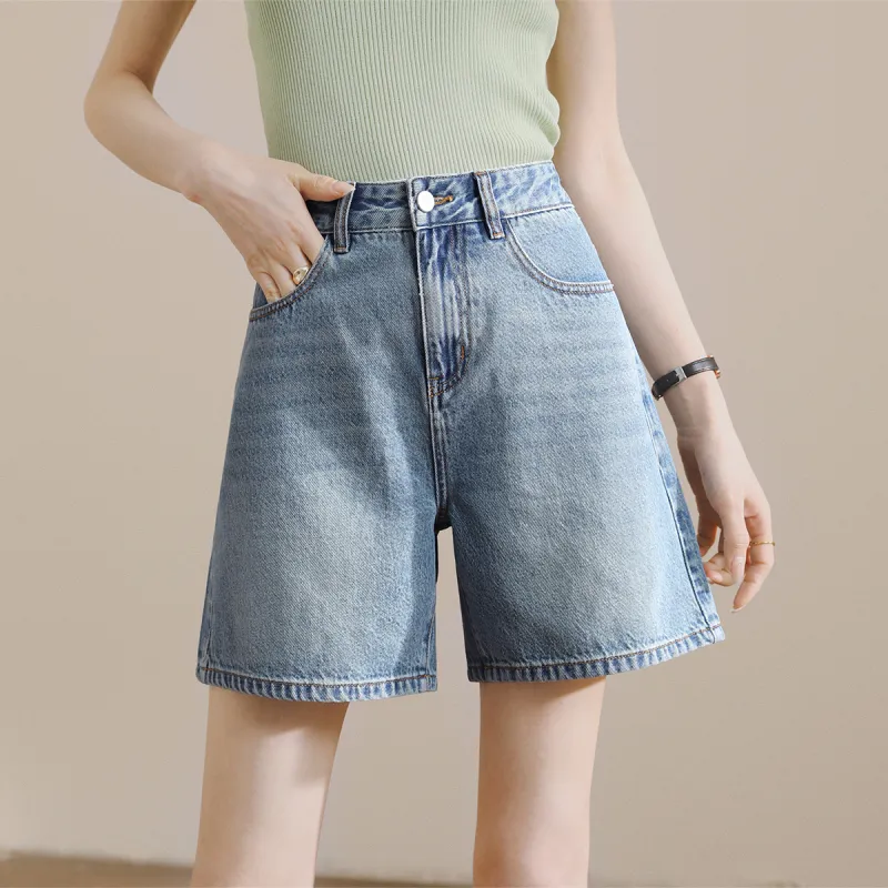 HIPPIEMISS Denim Shorts Women's Blue-2