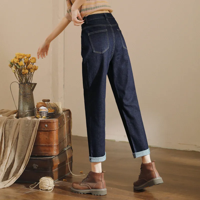 HIPPIEMISS Jeans Women's Black Blue-12