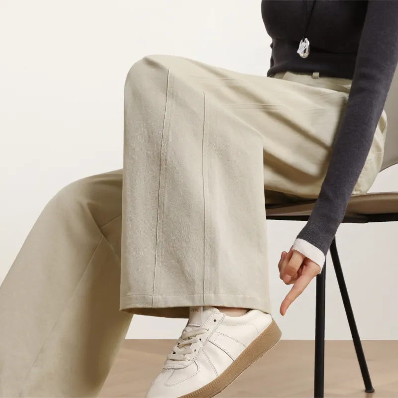 HIPPIEMISS Casual Pants Women's Light Khaki-6