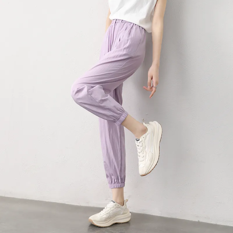 HIPPIEMISS Casual Pants Women's Taro Purple-7