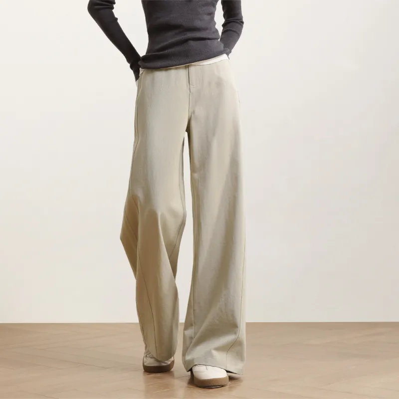 HIPPIEMISS Casual Pants Women's Light Khaki-2