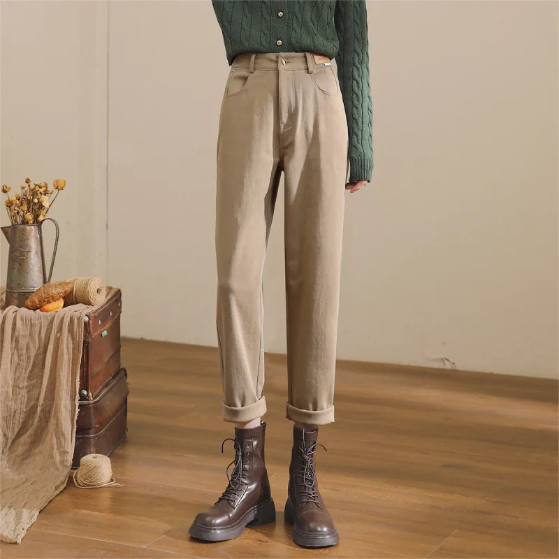 HIPPIEMISS Casual Pants Women's Khaki-5