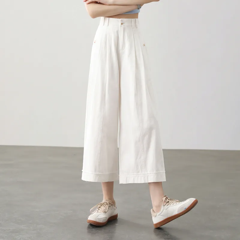 HIPPIEMISS Casual Pants Women's White-8