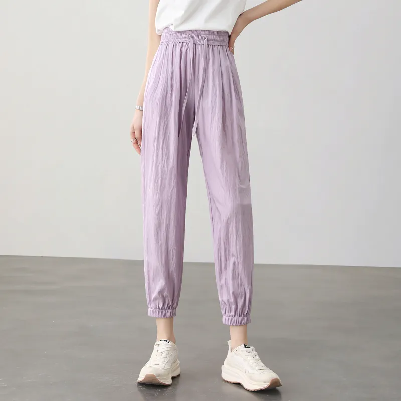 HIPPIEMISS Casual Pants Women's Taro Purple-2