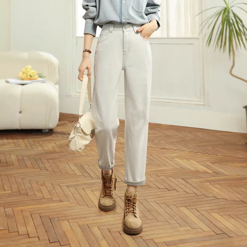 HIPPIEMISS Jeans Women's Apricot Gray-2