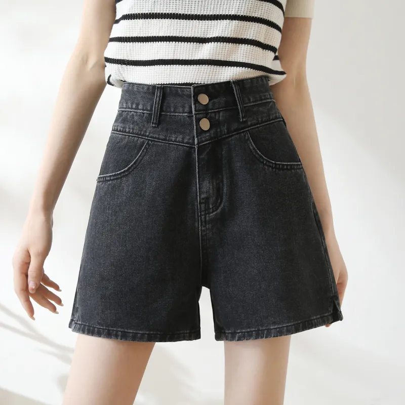 HIPPIEMISS Denim Shorts Women's Black-2