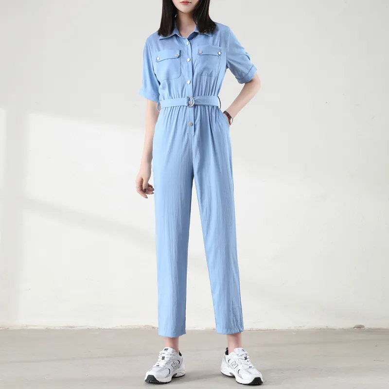 HIPPIEMISS Jumpsuits Women's Light Blue-2
