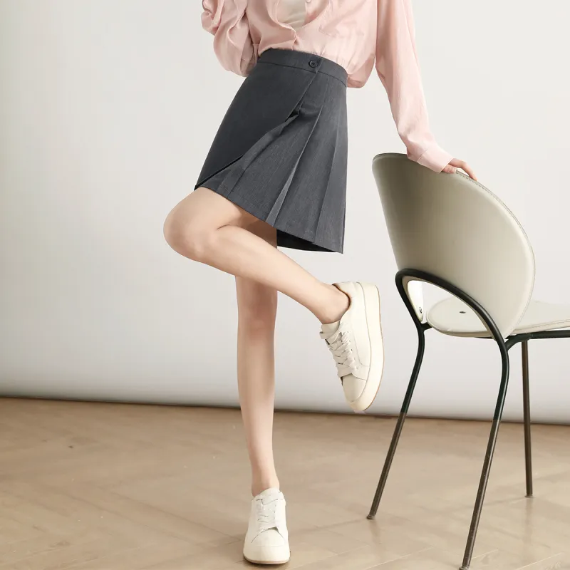 HIPPIEMISS Casual Short Skirts Women's Dark Gray-8