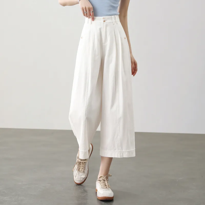 HIPPIEMISS Casual Pants Women's White-3