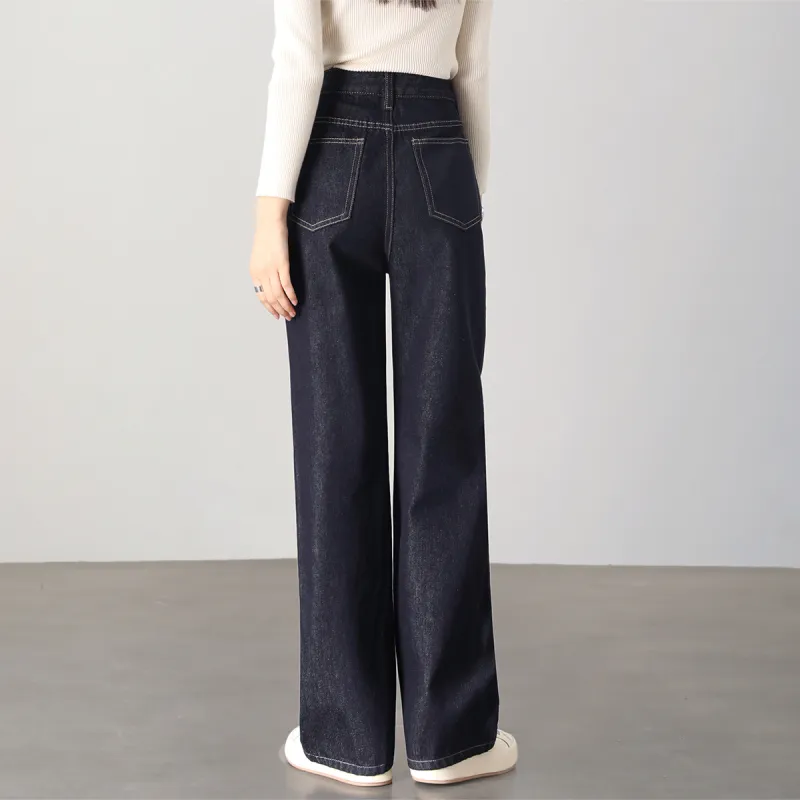HIPPIEMISS Jeans Women's Normal Washed Blue-5