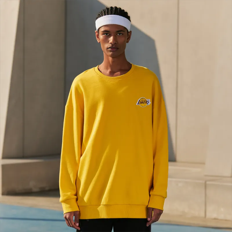 NBA Team Culture Series Sweatshirts Unisex Yellow-4