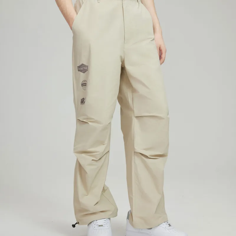 NBA Los Angeles Lakers Team Culture Collection Casual Pants Unisex Light Gray White-1