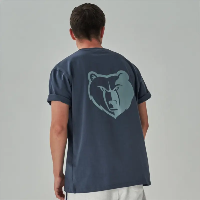 NBA Memphis Grizzlies T Shirt Men's Gray-7