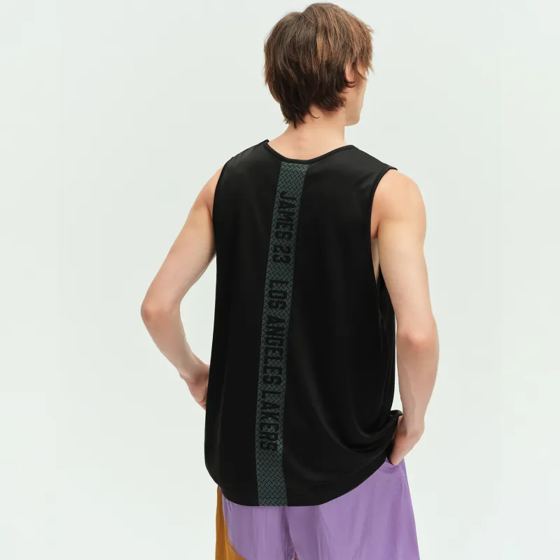 NBA Los Angeles Lakers James Tank Top Unisex Black-4